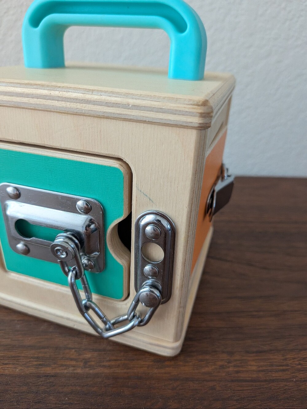 Lovevery The Lockbox Wooden Montessori Toy Latches The Realist Play Kit - Picture 8 of 9